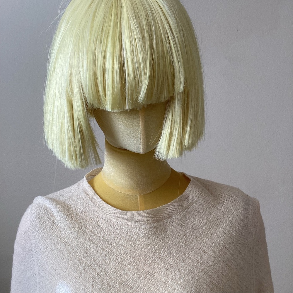 Celine Cream Wool Long Sleeves Crew Neckline SZ L - Picture 5 of 7